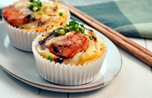 5 鮭の味噌バター和風グラタン