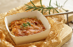 7 野菜たっぷりカニピラフ入りアメリケーヌソースドリア